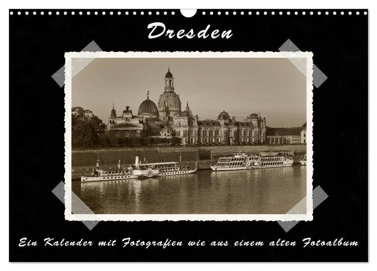 Produktbild: Dresden - Ein Kalender mit Fotografien wie aus einem alten Fotoalbum (Wandkalender 2026 DIN A3 quer), CALVENDO Monatskalender
