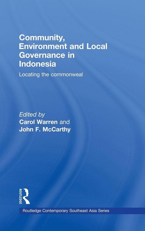 Produktbild: Community, Environment and Local Governance in Indonesia