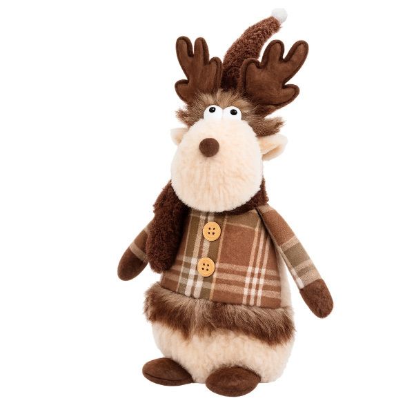 Produktbild: HTI-Living Dekorationsrentier Weihnachten 40 cm Stofffigur Weihnachtsdeko