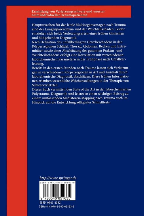 Produktbild: Ermittlung von Verletzungsschwere und -muster beim individuellen Traumapatienten