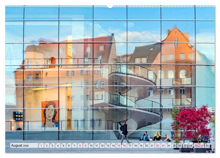 Produktbild: N&uuml;rnberg zur Blauen Stunde (Wandkalender 2026 DIN A2 quer), CALVENDO Monatskalender