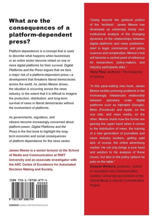 Produktbild: Digital Platforms and the Press