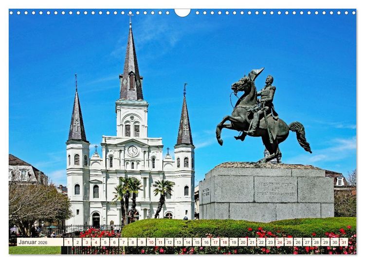 Produktbild: So sch&ouml;n ist New Orleans (Wandkalender 2026 DIN A3 quer), CALVENDO Monatskalender