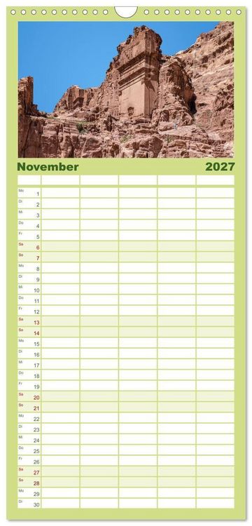 Produktbild: Familienplaner 2027 - Petra Impressionen mit 5 Spalten (Wandkalender, 21 x 45 cm) CALVENDO