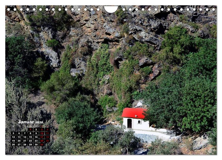Produktbild: Kapellen und Kirchen auf Kreta (Wandkalender 2026 DIN A4 quer), CALVENDO Monatskalender