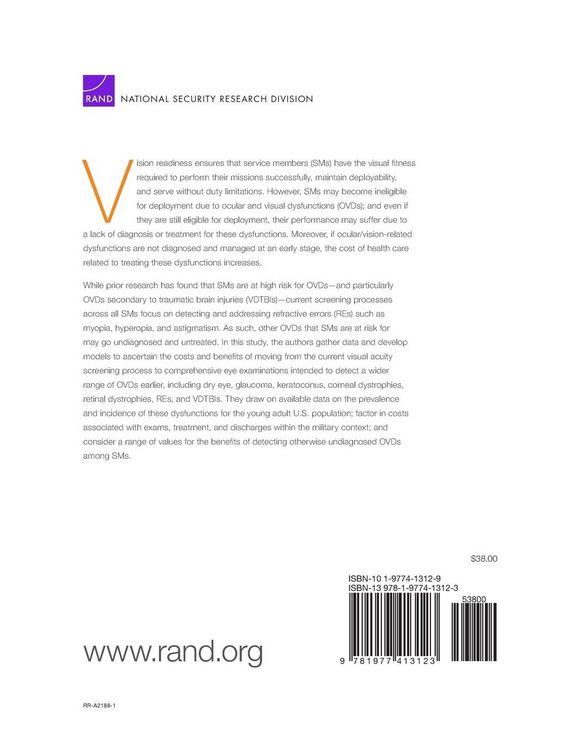 Produktbild: Cost-Benefit Analysis of Comprehensive Military Eye Examination Policies