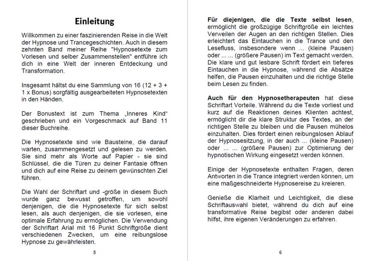 Produktbild: Hypnosetexte zum Vorlesen und selber Zusammenstellen 10