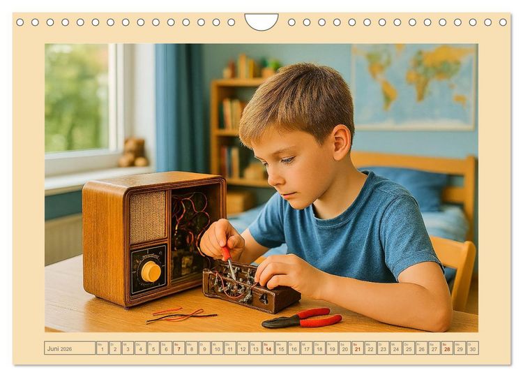 Produktbild: Hobbytr&auml;ume - Einblicke in Freizeit und Hobbys von den 50ern bis 80ern (Wandkalender 2026 DIN A4 quer), CALVENDO Monatskalender