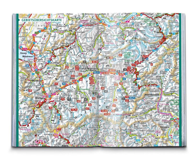 Produktbild: KOMPASS Wanderf&uuml;hrer Wallis, 80 Touren