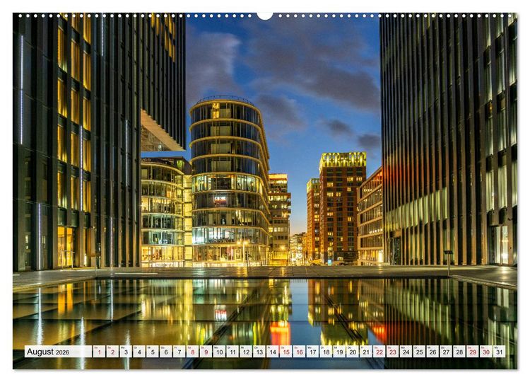 Produktbild: Landeshauptstadt D&uuml;sseldorf (hochwertiger Premium Wandkalender 2026 DIN A2 quer), Kunstdruck in Hochglanz