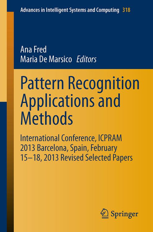 Produktbild: Pattern Recognition Applications and Methods