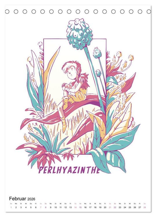 Produktbild: Wunderwelt der Blumen (Tischkalender 2026 DIN A5 hoch), CALVENDO Monatskalender