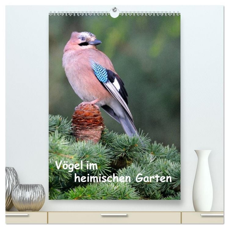 Produktbild: V&ouml;gel im heimischen Garten (hochwertiger Premium Wandkalender 2026 DIN A2 hoch), Kunstdruck in Hochglanz