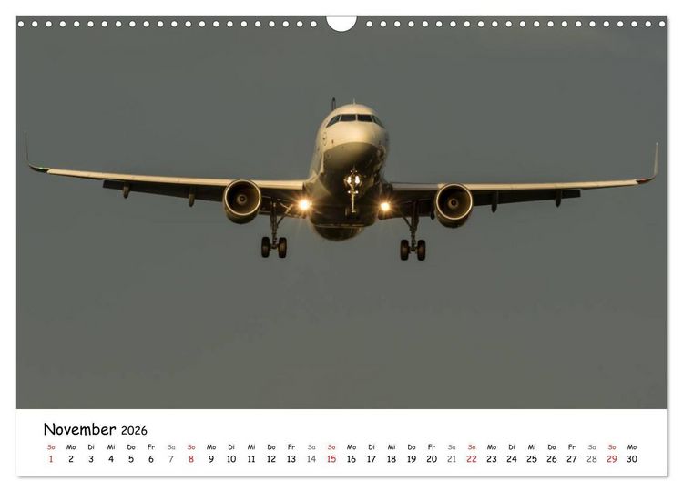 Produktbild: Airliners in Frankfurt (Wandkalender 2026 DIN A3 quer), CALVENDO Monatskalender