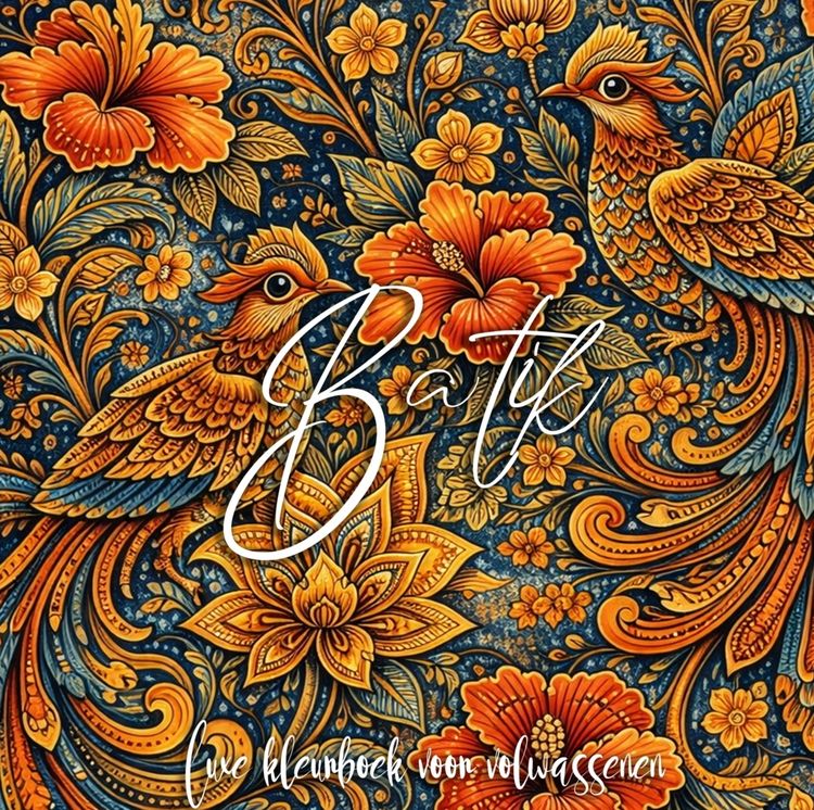 Produktbild: Luxe batik kleurboek voor volwassenen (hardcover)