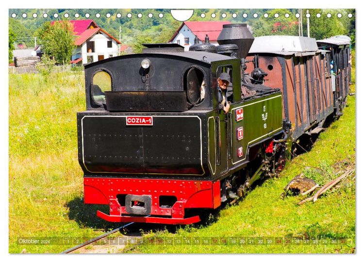 Produktbild: Waldbahnen in Rum&auml;nien - Die letzten Mocanitas (Wandkalender 2026 DIN A4 quer), CALVENDO Monatskalender
