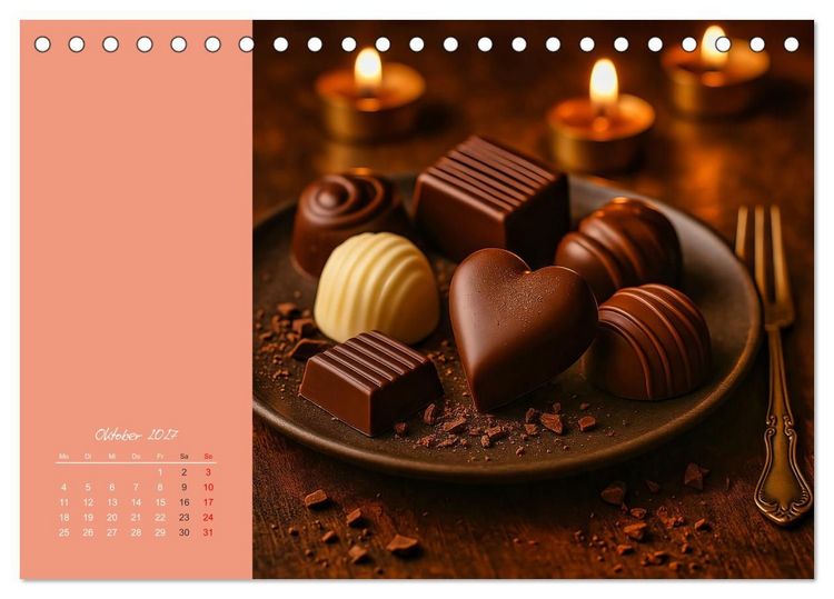 Produktbild: Sag's mit Schokolade (Tischkalender 2027 DIN A5 quer), CALVENDO Monatskalender