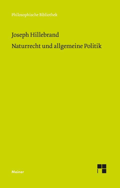 Produktbild: Naturrecht und allgemeine Politik