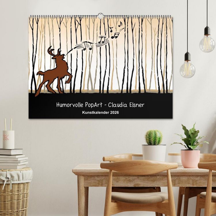 Produktbild: Humorvolle PopArt - Kunstkalender von Claudia Elsner (Wandkalender 2026 DIN A2 quer), CALVENDO Monatskalender