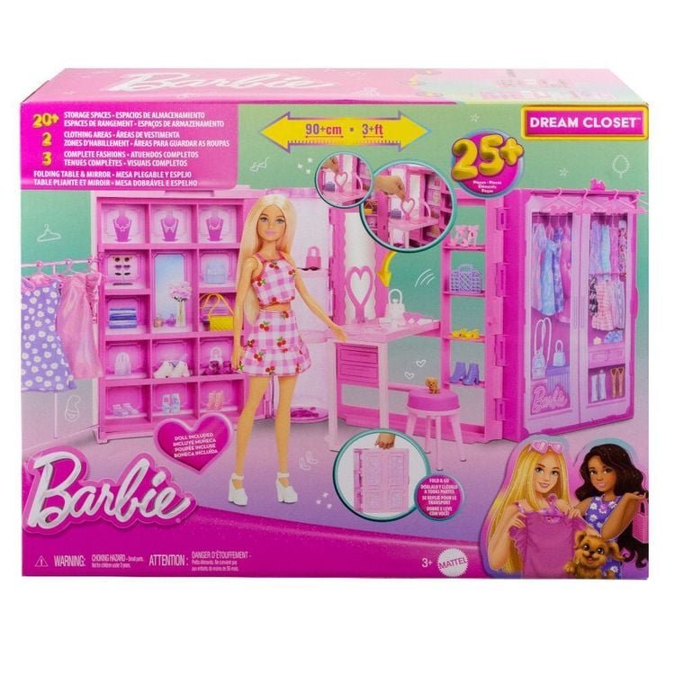 Produktbild: Barbie Traumkleiderschrank mit Puppe