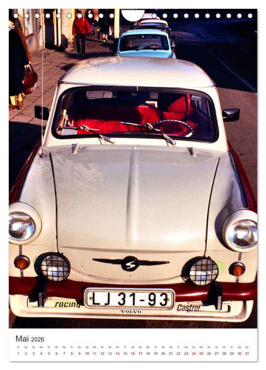 Produktbild: Auto-Land DDR - Trabant und Wartburg (Wandkalender 2026 DIN A4 hoch), CALVENDO Monatskalender