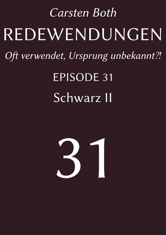 Produktbild: Redewendungen: Schwarz II