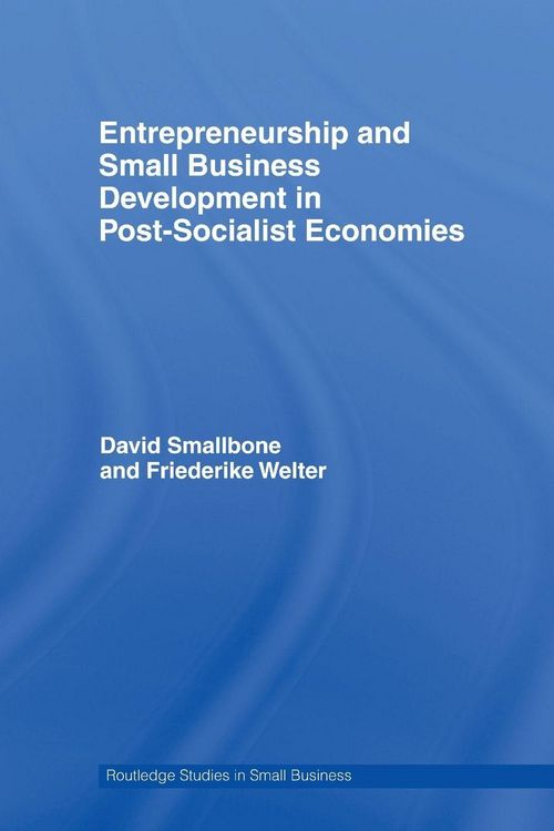 Produktbild: Entrepreneurship and Small Business Development in Post-Socialist Economies