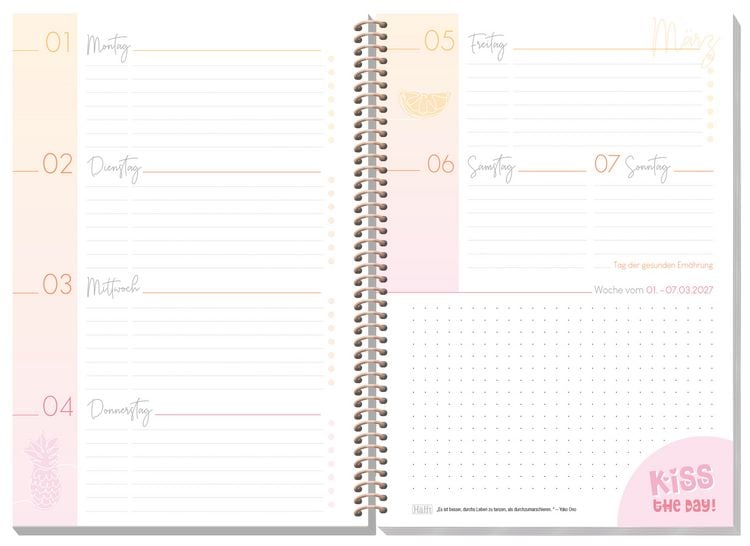 Produktbild: H&auml;fft College-Timer - Sch&uuml;lerkalender A5 26/27
