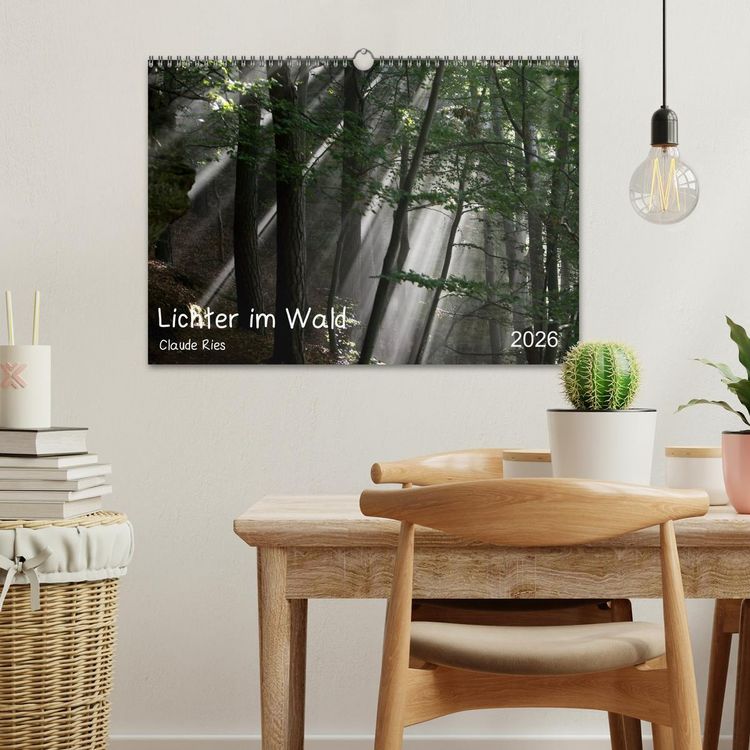 Produktbild: Lichter im Wald (Wandkalender 2026 DIN A3 quer), CALVENDO Monatskalender