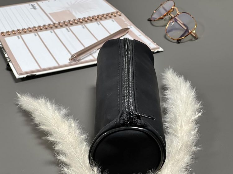 Produktbild: Stylex Faulenzer, schwarz, Veloursoptik