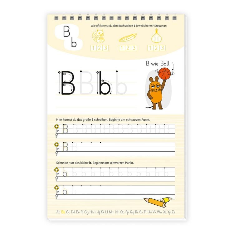 Produktbild: TR&Ouml;TSCH - Die Maus Mein Spurrillenblock Buchstaben &Uuml;bungsbuch