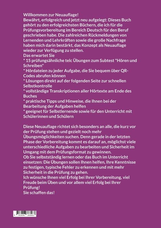 Produktbild: B2 H&ouml;ren und Schreiben Deutsch Test f&uuml;r den Beruf B2