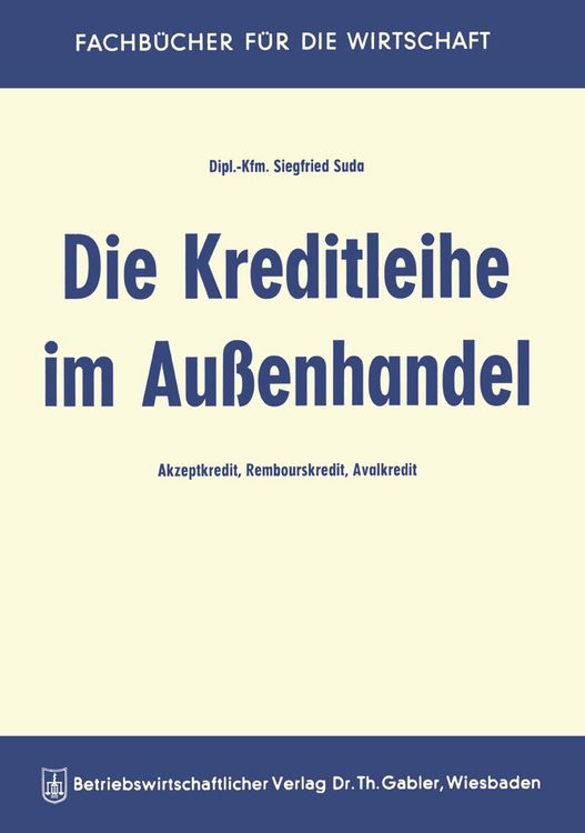 Produktbild: Die Kreditleihe im Au&szlig;enhandel