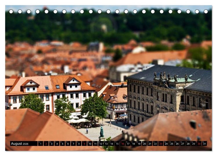 Produktbild: Erlangen von oben (Tischkalender 2026 DIN A5 quer), CALVENDO Monatskalender