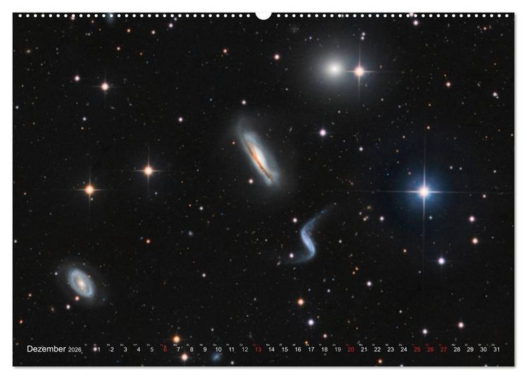Produktbild: Faszination Galaxien Formenvielfalt der Welteninseln (Wandkalender 2026 DIN A2 quer), CALVENDO Monatskalender