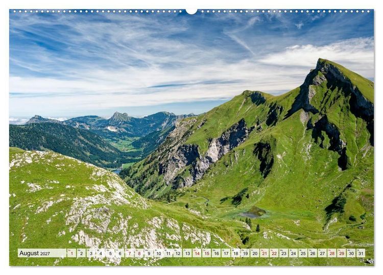 Produktbild: Allg&auml;uer Alpen 2027 (Wandkalender 2027 DIN A2 quer), CALVENDO Monatskalender