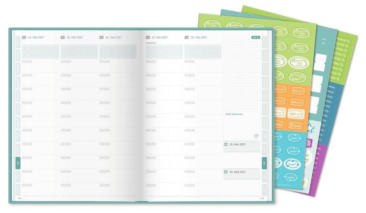 Produktbild: Mein Lehrerplaner A4+ &ndash; Hardcover &ndash; Lehrerkalender f&uuml;r das Schuljahr 2026/2027 &ndash; Bl&auml;ttermeer