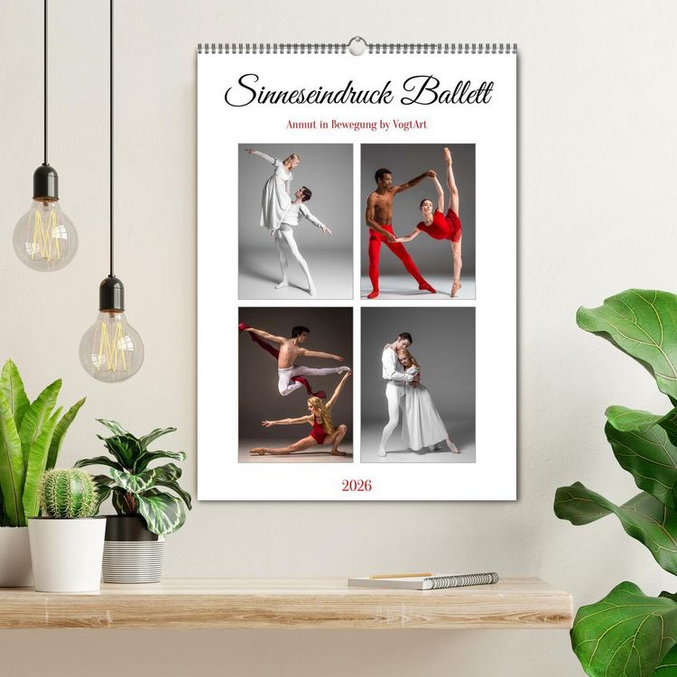 Produktbild: Sinneseindruck Ballett (Wandkalender 2026 DIN A2 hoch), CALVENDO Monatskalender