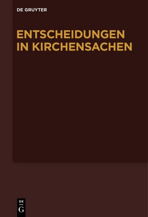 Produktbild: Entscheidungen in Kirchensachen seit 1946 / 1.1.-31.12.2006
