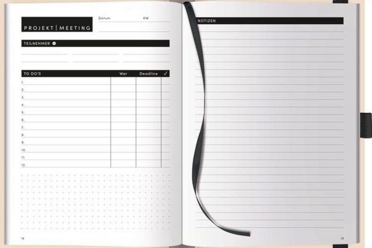 Produktbild: Projekt-Meeting Planer Sand