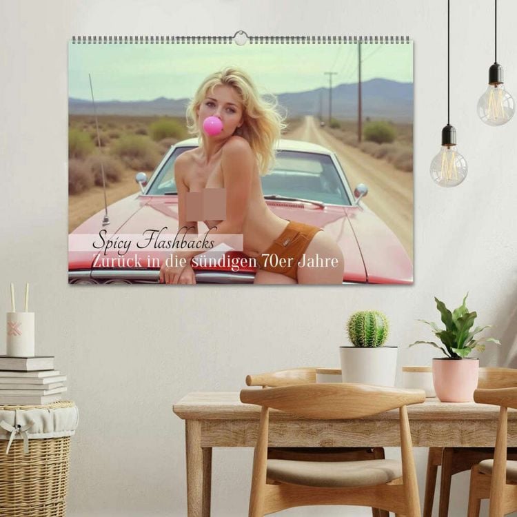 Produktbild: Spicy Flashbacks - Zur&uuml;ck in die s&uuml;ndigen 70er Jahre (Wandkalender 2026 DIN A2 quer), CALVENDO Monatskalender
