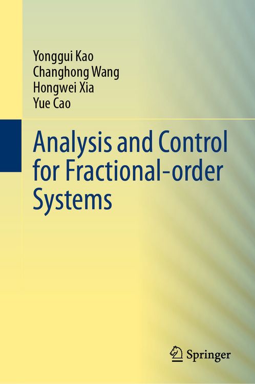 Produktbild: Analysis and Control for Fractional-order Systems