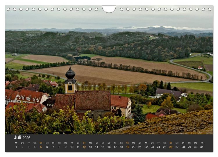 Produktbild: Die S&uuml;dsteirischen Weinstrasse (Wandkalender 2026 DIN A4 quer), CALVENDO Monatskalender