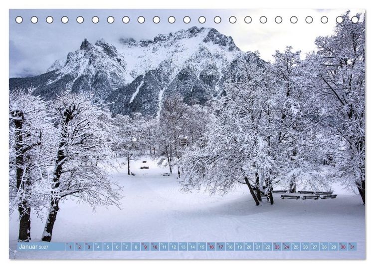 Produktbild: Mittenwald - Perle des Werdenfelser Landes (Tischkalender 2027 DIN A5 quer), CALVENDO Monatskalender