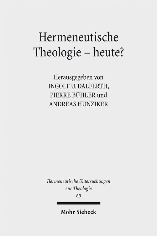 Produktbild: Hermeneutische Theologie - heute?