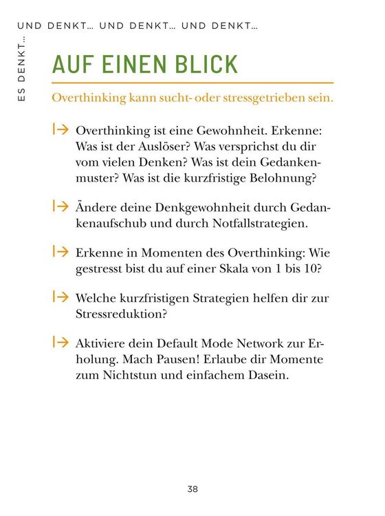 Produktbild: Die 1-Minuten-Strategie gegen Overthinking