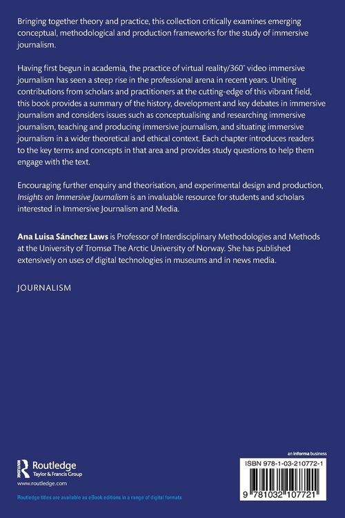 Produktbild: Insights on Immersive Journalism