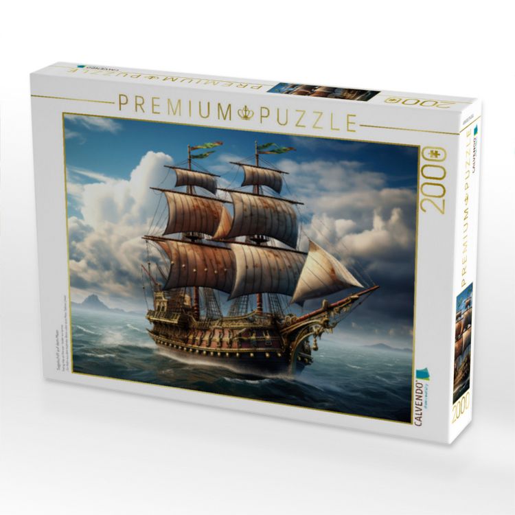 Produktbild: CALVENDO Puzzle Segelschiff auf dem Meer | 2000 Teile Lege-Gr&ouml;&szlig;e 90x67cm Foto-Puzzle f&uuml;r gl&uuml;ckliche Stunden