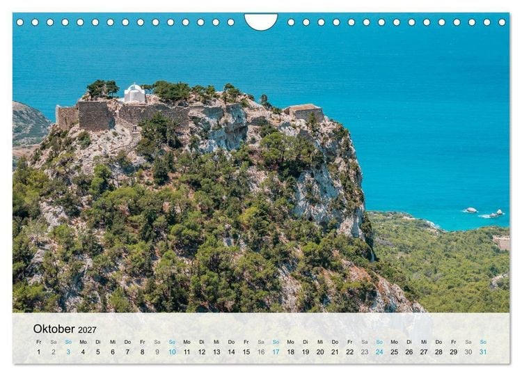 Produktbild: Rhodos - Die Highlights der Insel (Wandkalender 2027 DIN A4 quer), CALVENDO Monatskalender