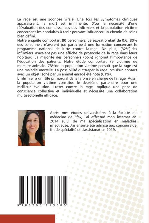 Produktbild: Etude des connaissance &agrave; propos la rage et les mesures de pr&eacute;vention